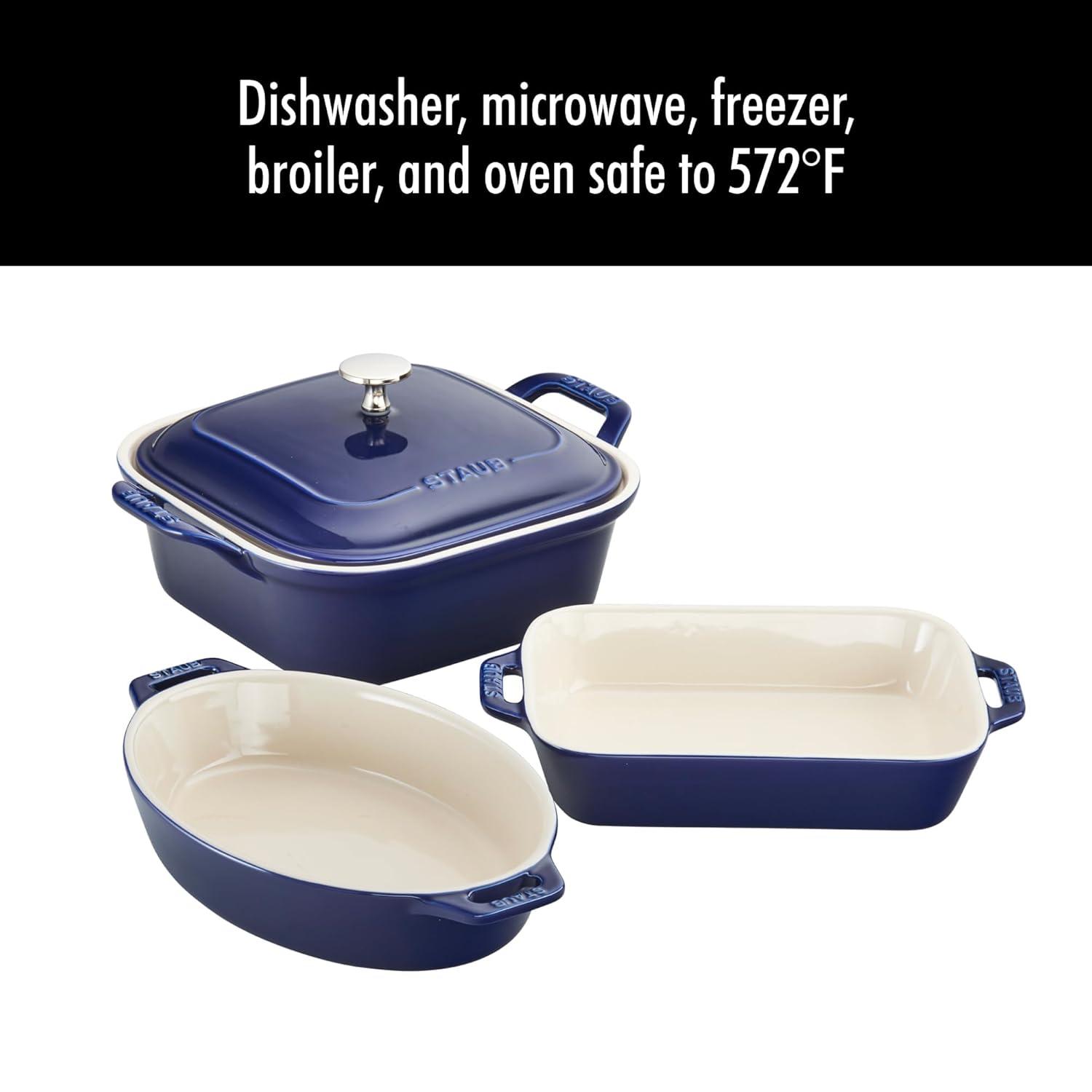Staub ® Dark Blue 4-Piece Baking Set
