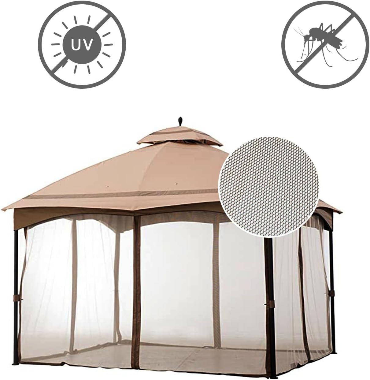 Brown 10' x 12' Universal Gazebo Replacement Mosquito Netting