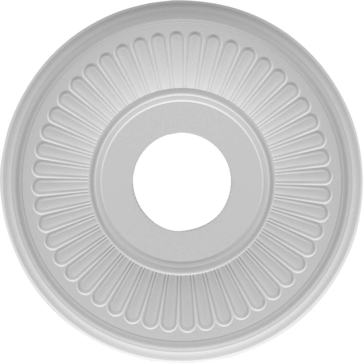 13"OD x 3 1/2"ID x 3/4"P Berkshire Thermoformed PVC Ceiling Medallion (Fits Canopies up to 5 3/4")