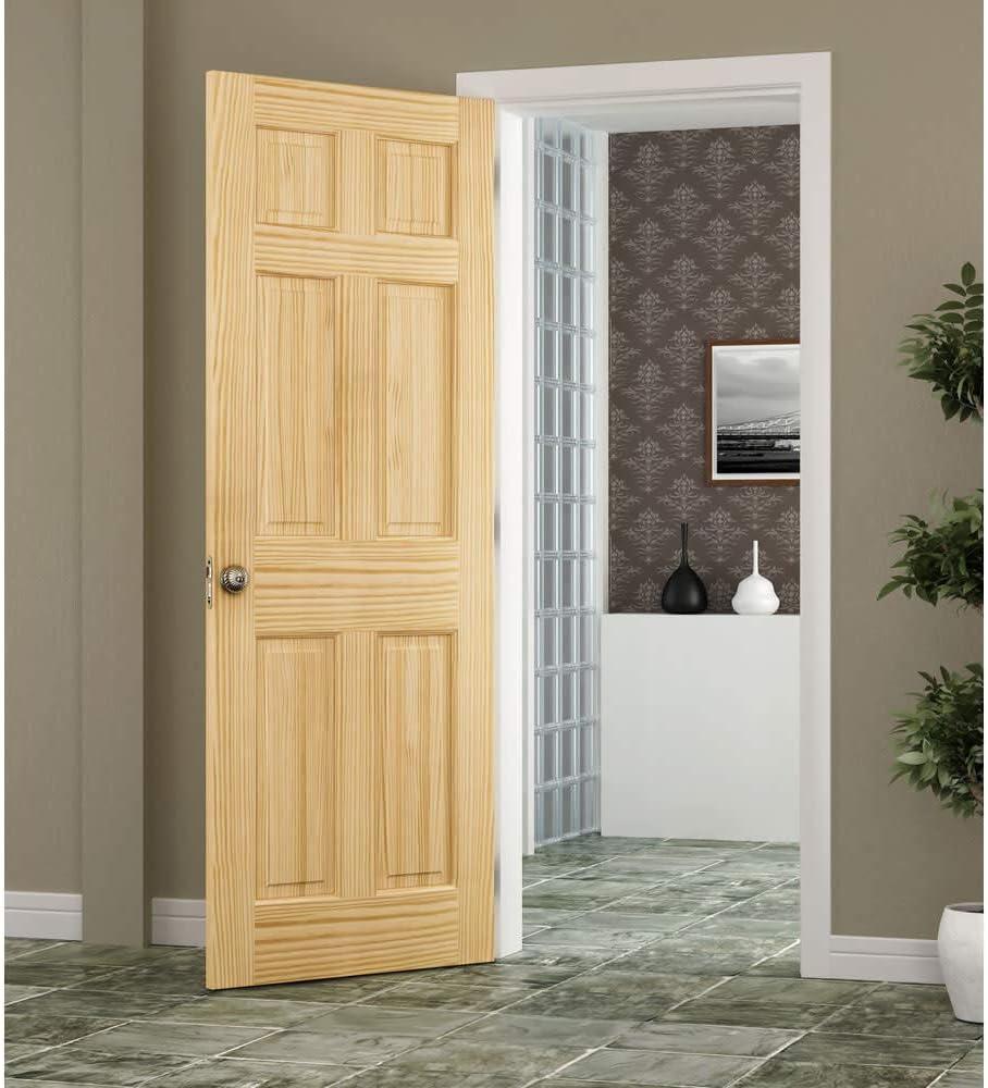 Frameport Solid + Manufactured Wood Paneled Unfinished Slab Door