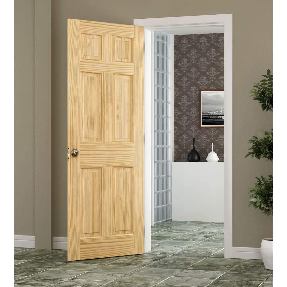 Frameport Solid + Manufactured Wood Paneled Unfinished Slab Door