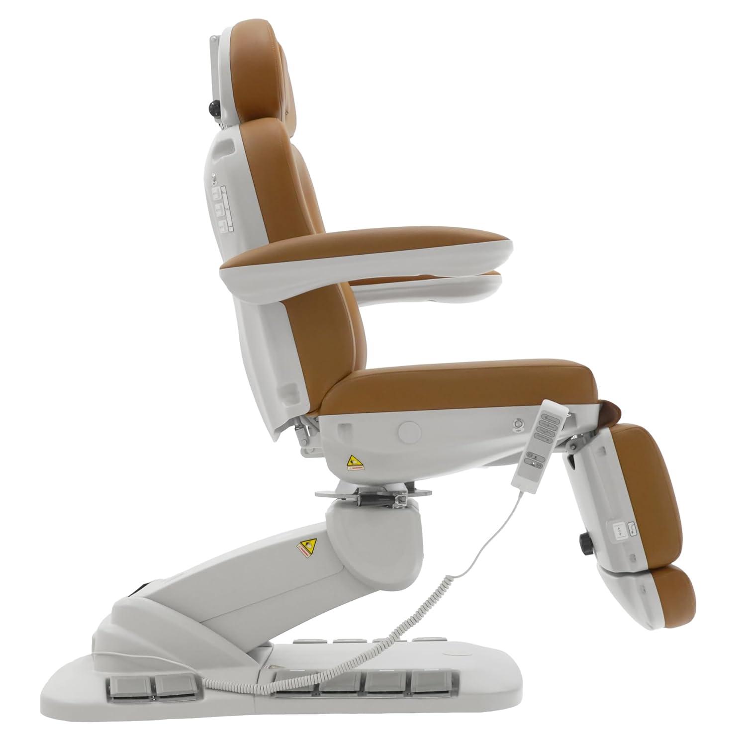 SKINACT Palma Electric Medical Spa Treatment Chair/Table (Camel Orange)