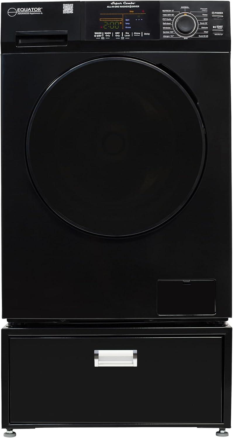 All-in-One Washer Dryer VENTED-DRY FASTER than Condense 15lb 110V + Pedestal