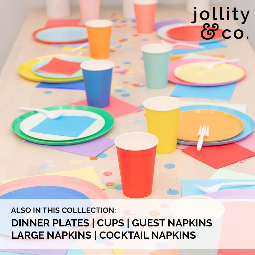 Apricot Orange 8" Paper Dessert Plates - Pack of 8