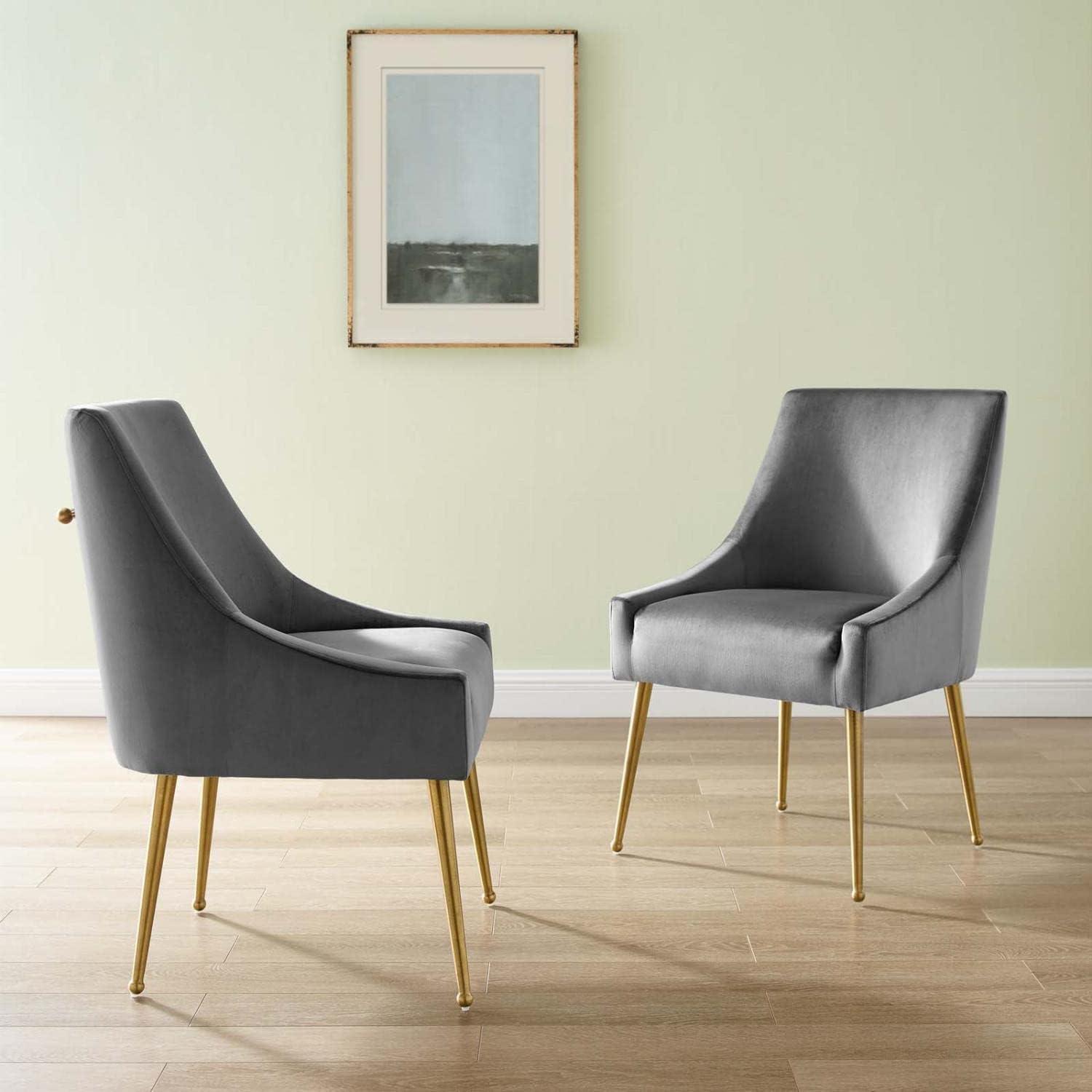 Set of 2 Discern Upholstered Performance Velvet Dining Chairs - Modway