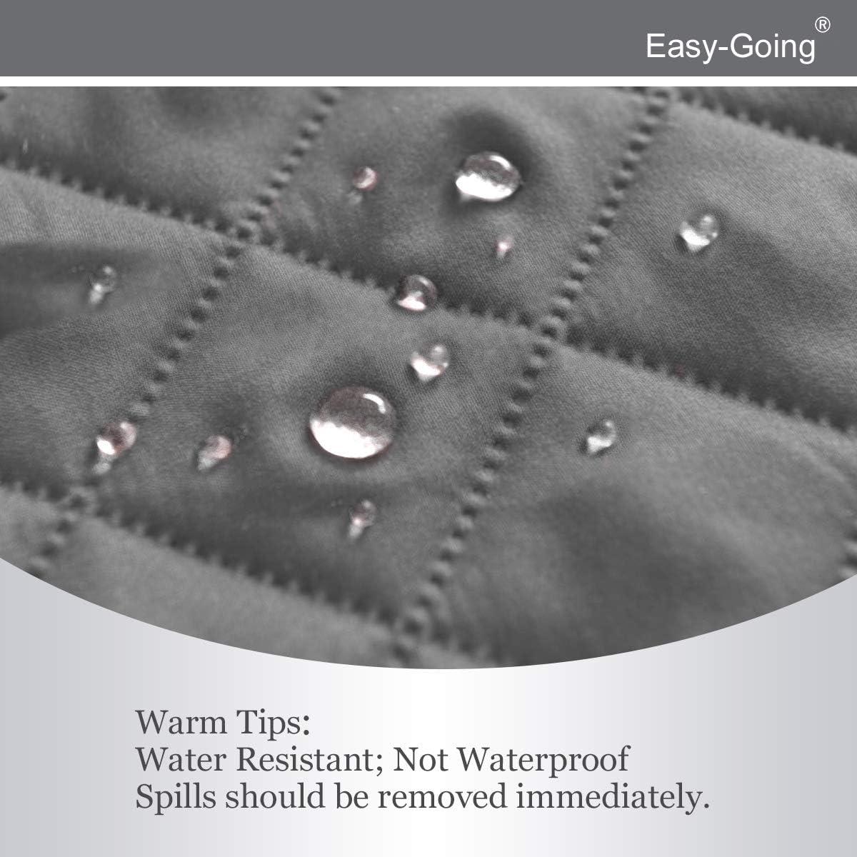 Easy-Going Futon Reversible Sofa Slipcover Water Resistant Couch Cover(Futon, Gray/Light Gray)