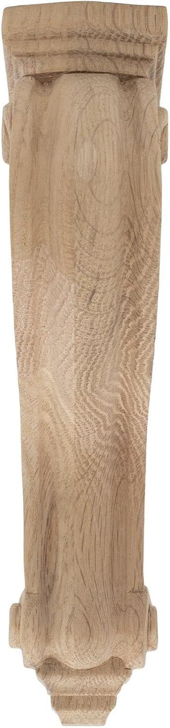 Architectural Products by Outwater L.L.C. 8 in x 2 in x 4-3/4 in Unfinished Small Solid Classic Traditional Plain Wood Corbel