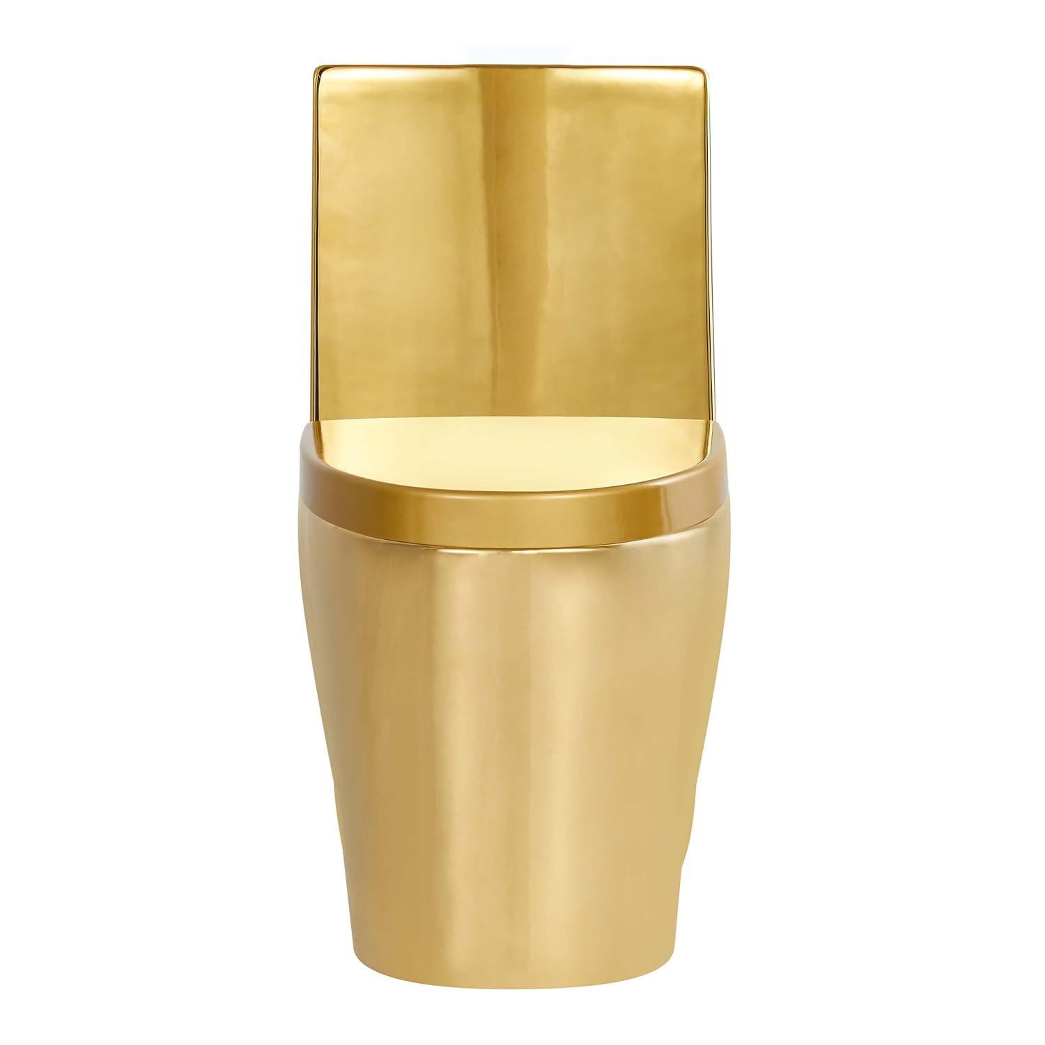 Dual-Flush Elongated One-Piece Toilet with High Efficiency Flush