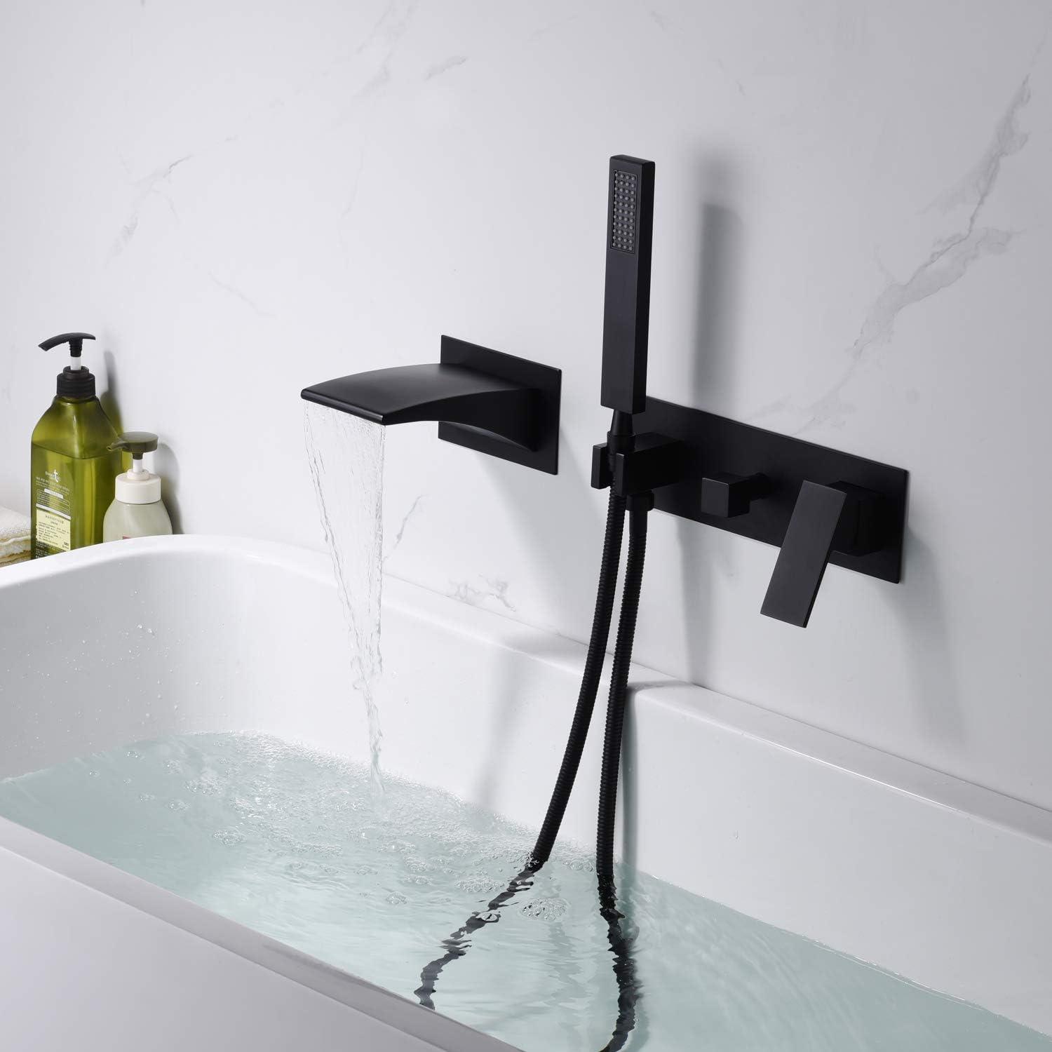 1 Handle Bathroom Waterfall Faucet with Diverter