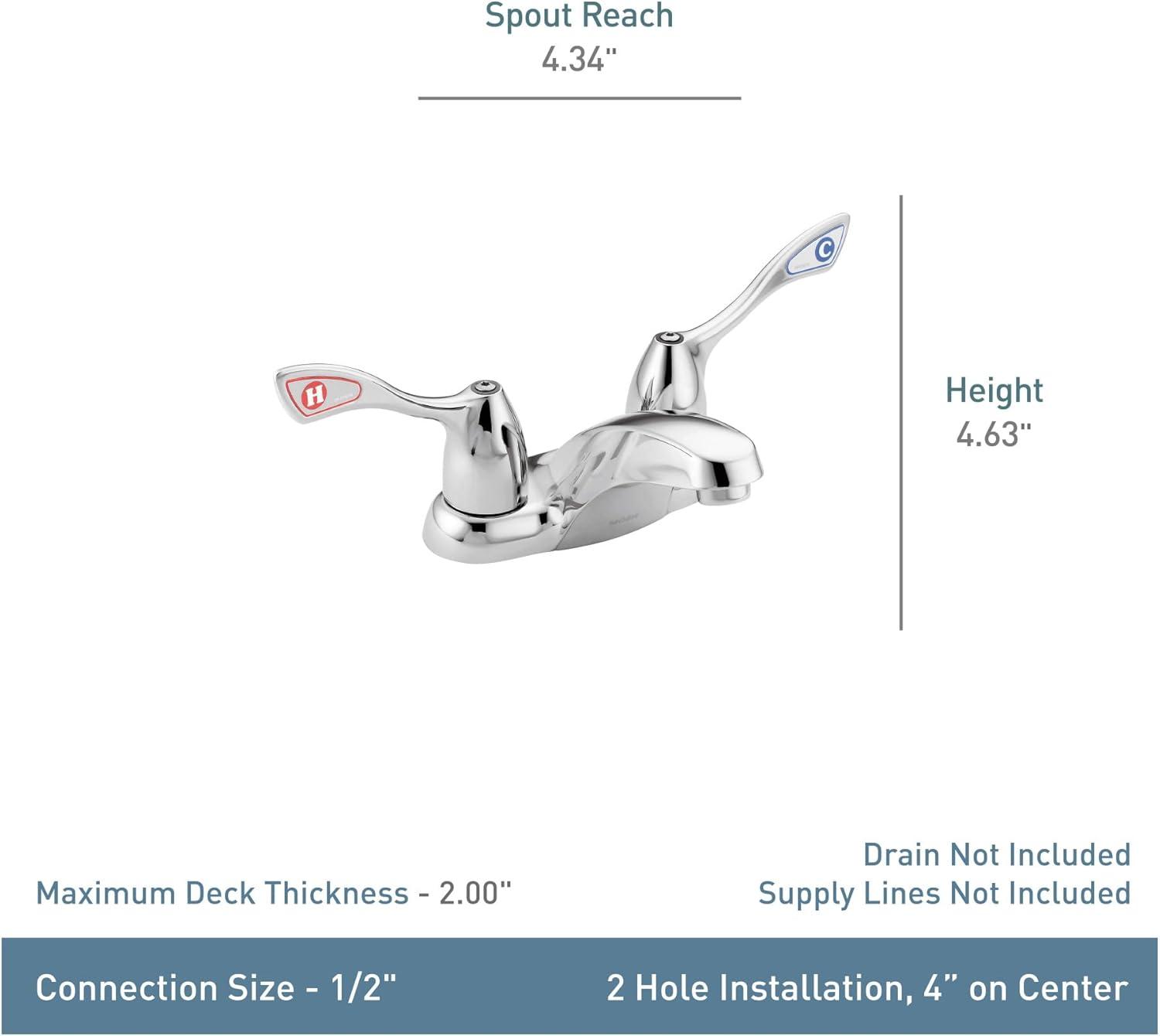 Moen M-BITION Chrome Two-Handle Lavatory Faucet