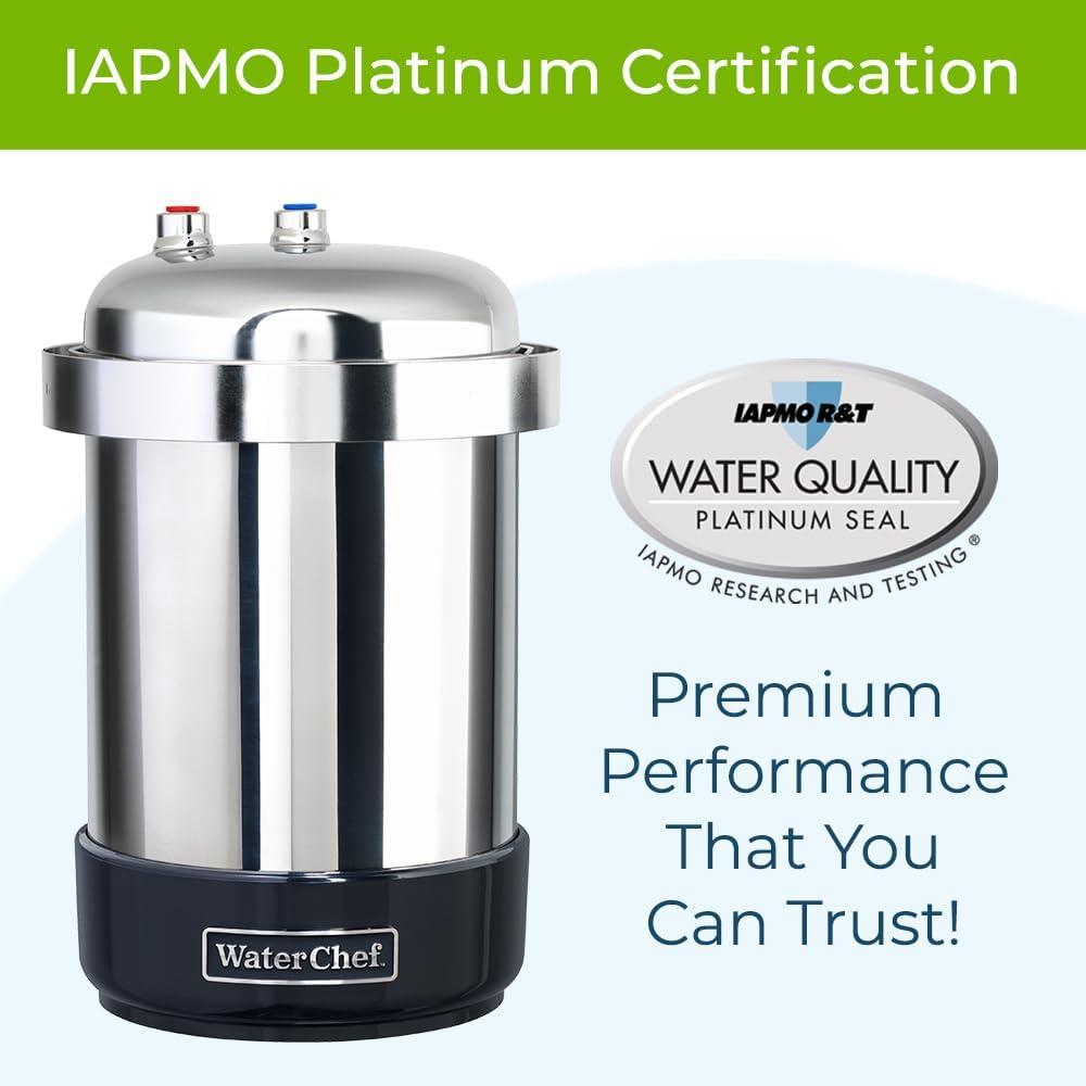 WaterChef U9000 Premium Under-Sink Water Filtration System w Intelligent Monitor