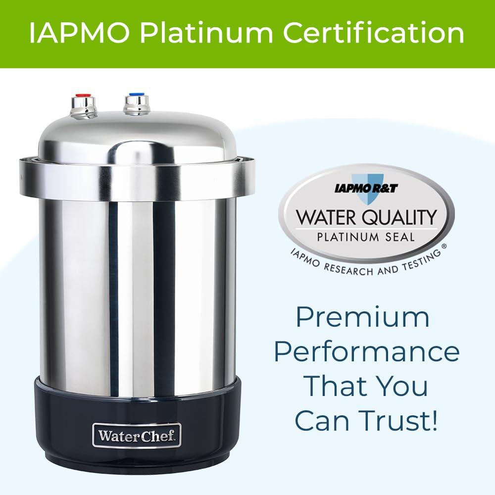 WaterChef U9000 Premium Under-Sink Water Filtration System w Intelligent Monitor