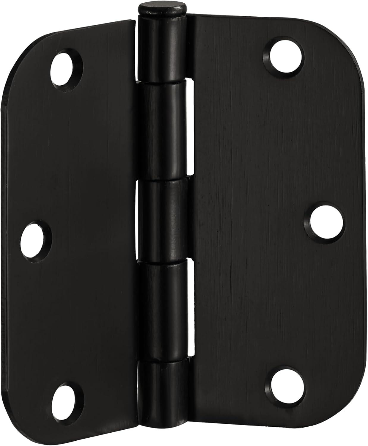 Design House Door Hinge In Satin Brass, 3.5-Inch, 5/8-Inch Radius, 9-Pack (Set of 9)