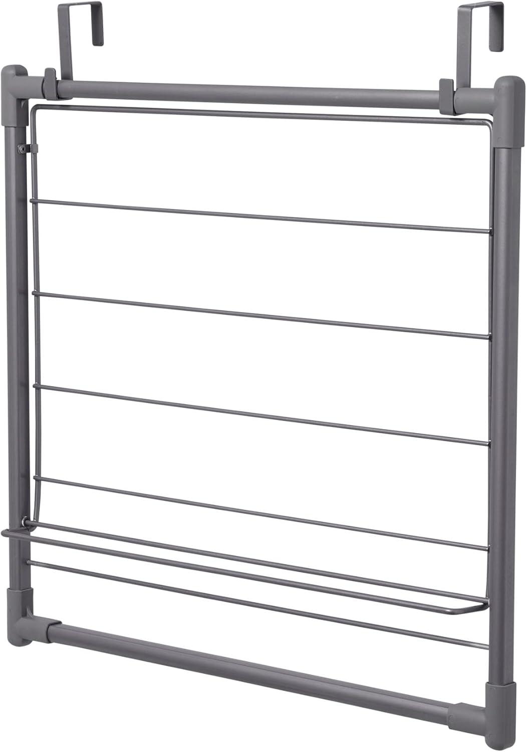 Metal Expandable Over the Door Drying Rack, Gray