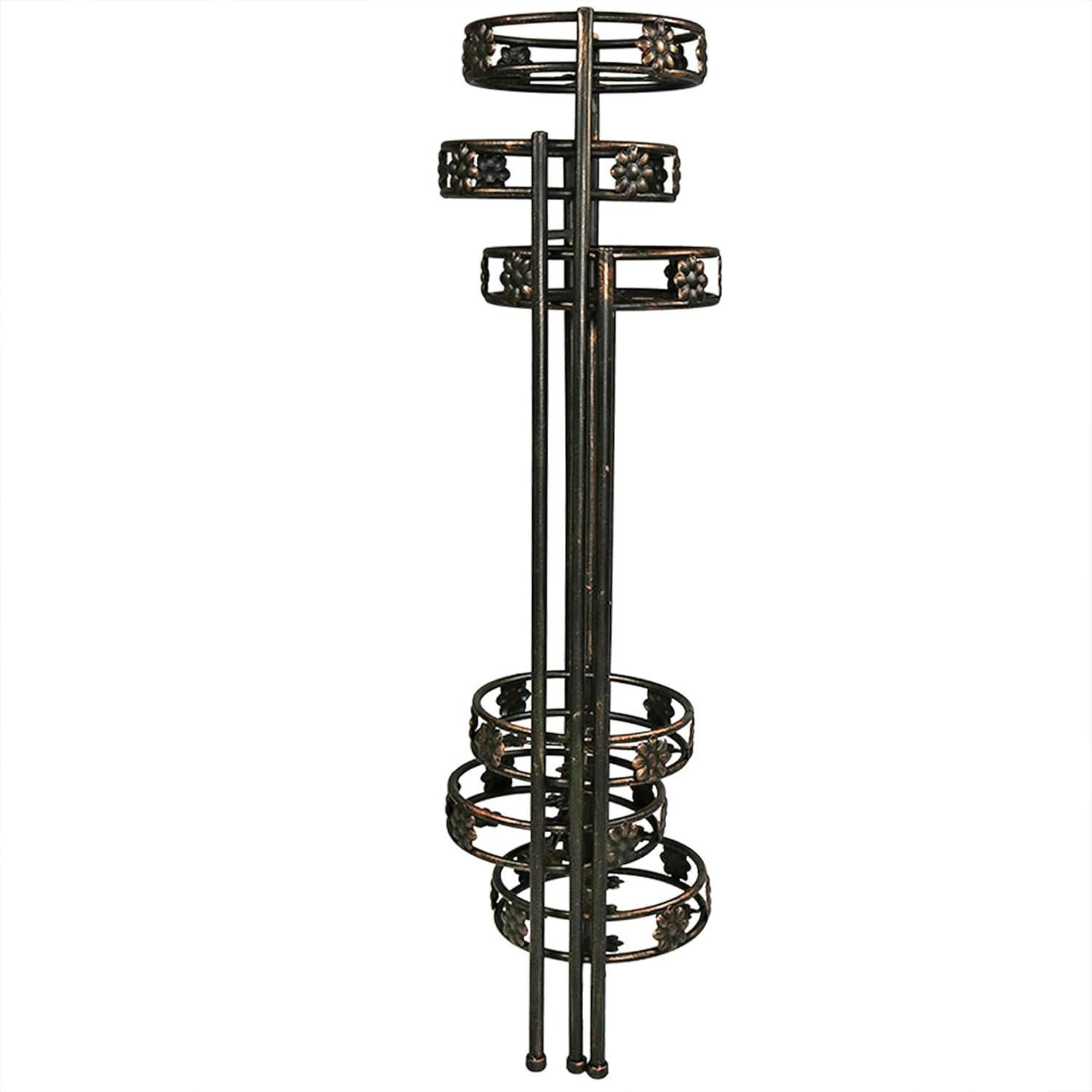 Bronze 45" 6-Tier Folding Metal Plant Stand