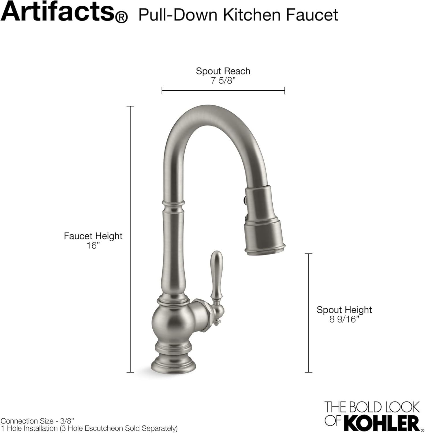 Artifacts® Pull Down Bar Faucet with Accessories