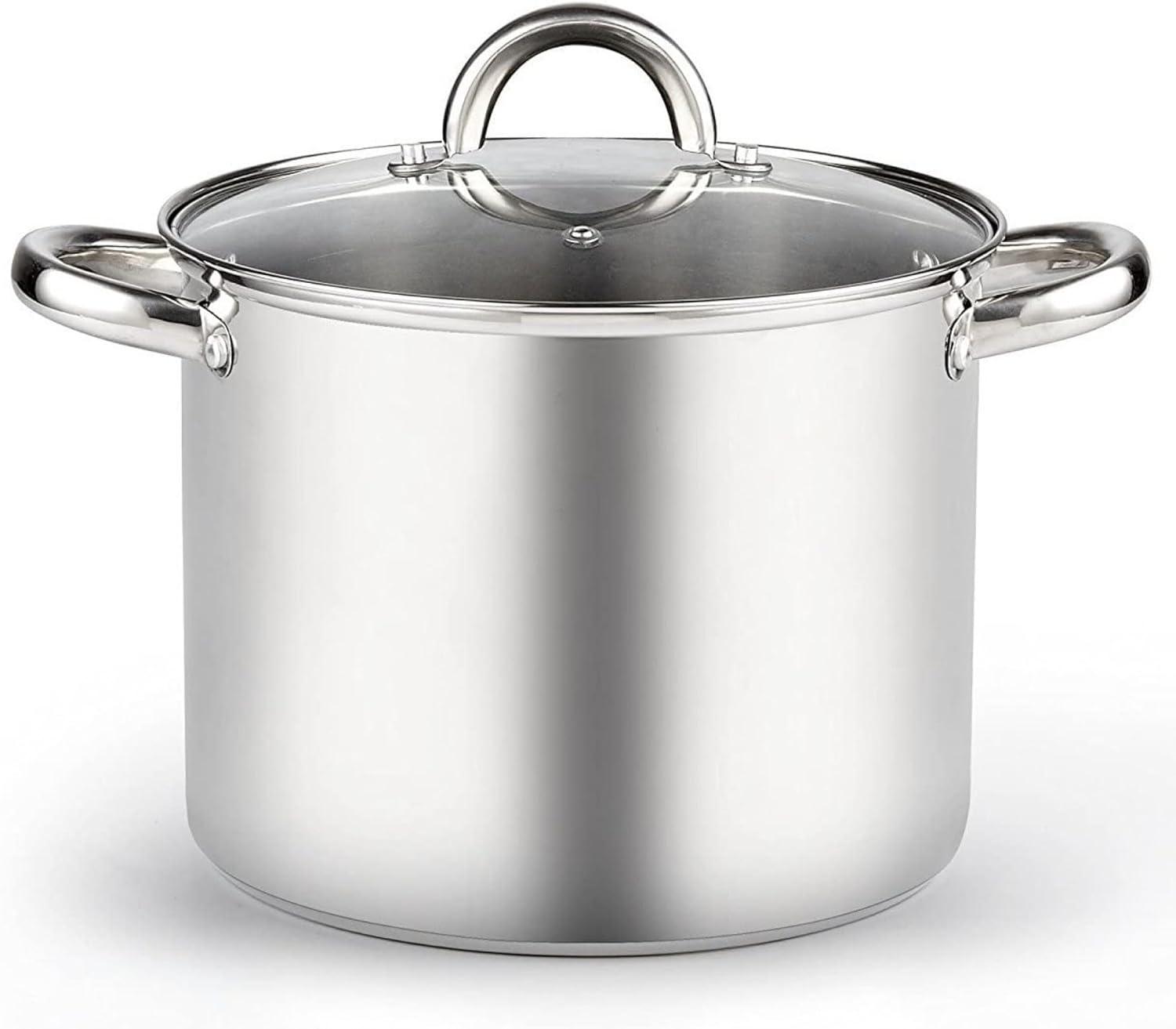 Cook N Home 8 Quart Stainless Steel Stockpot with Lid