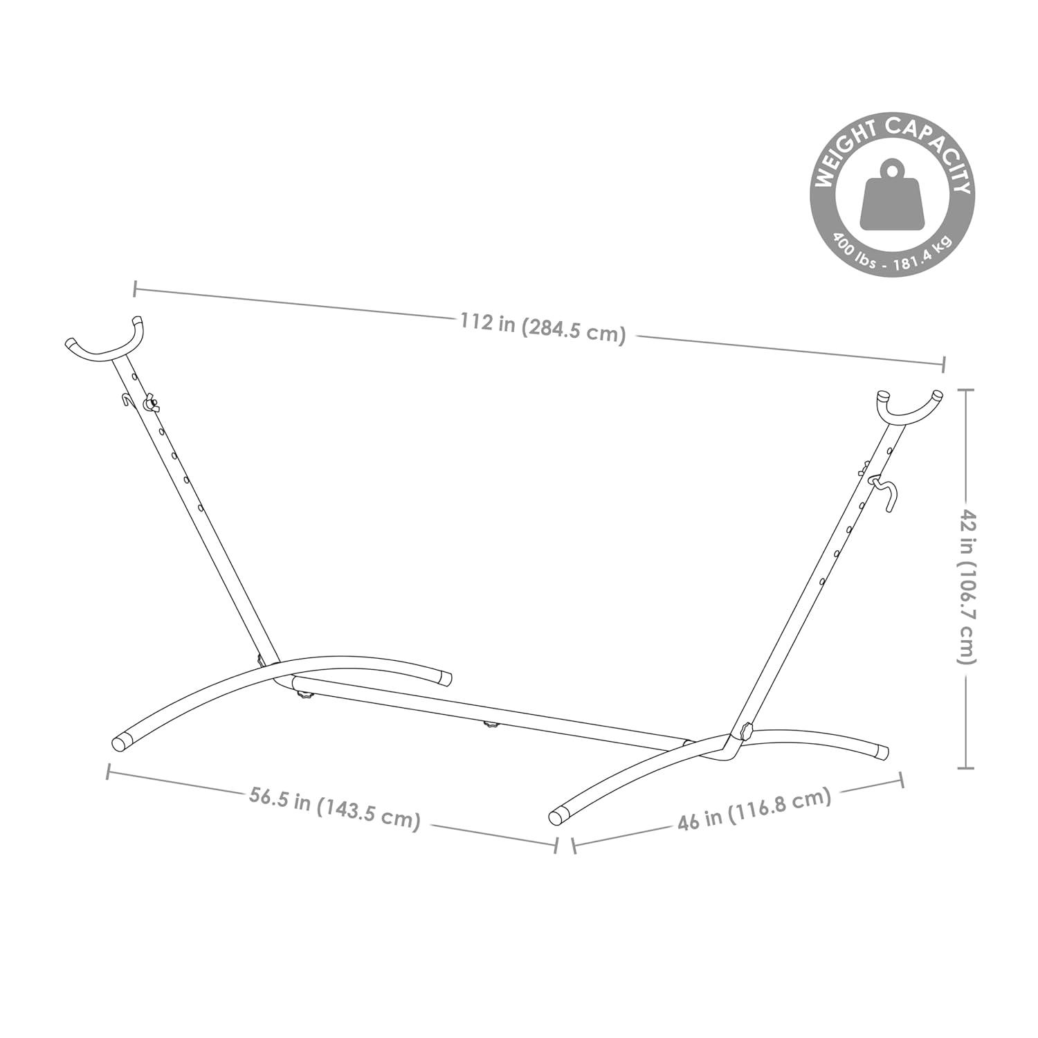 Brazilian Steel Portable Hammock Stand with Carrying Case