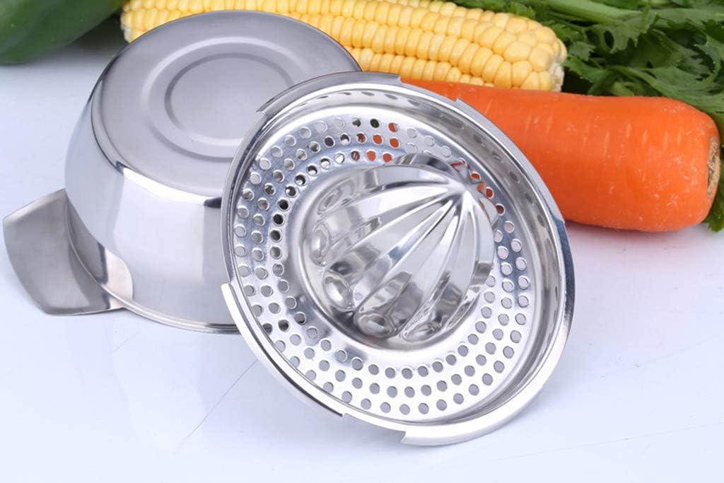 Portable Stainless Steel Citrus Juicer with Bowl Container