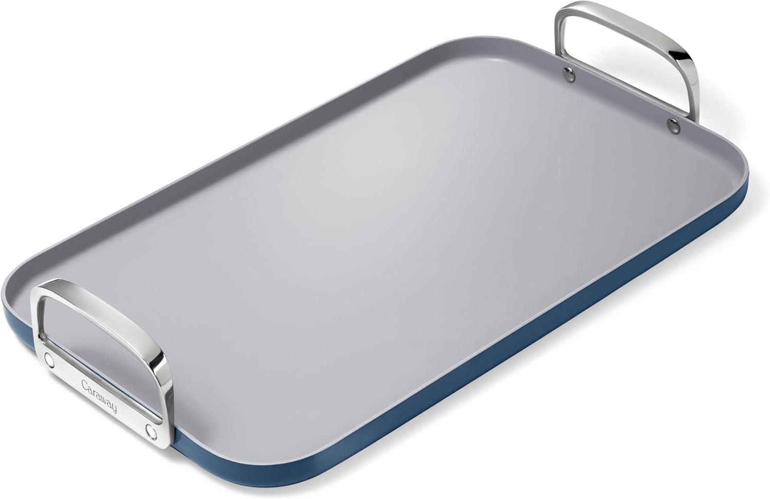 Caraway ® Navy Ceramic Non-Stick Double Burner Griddle