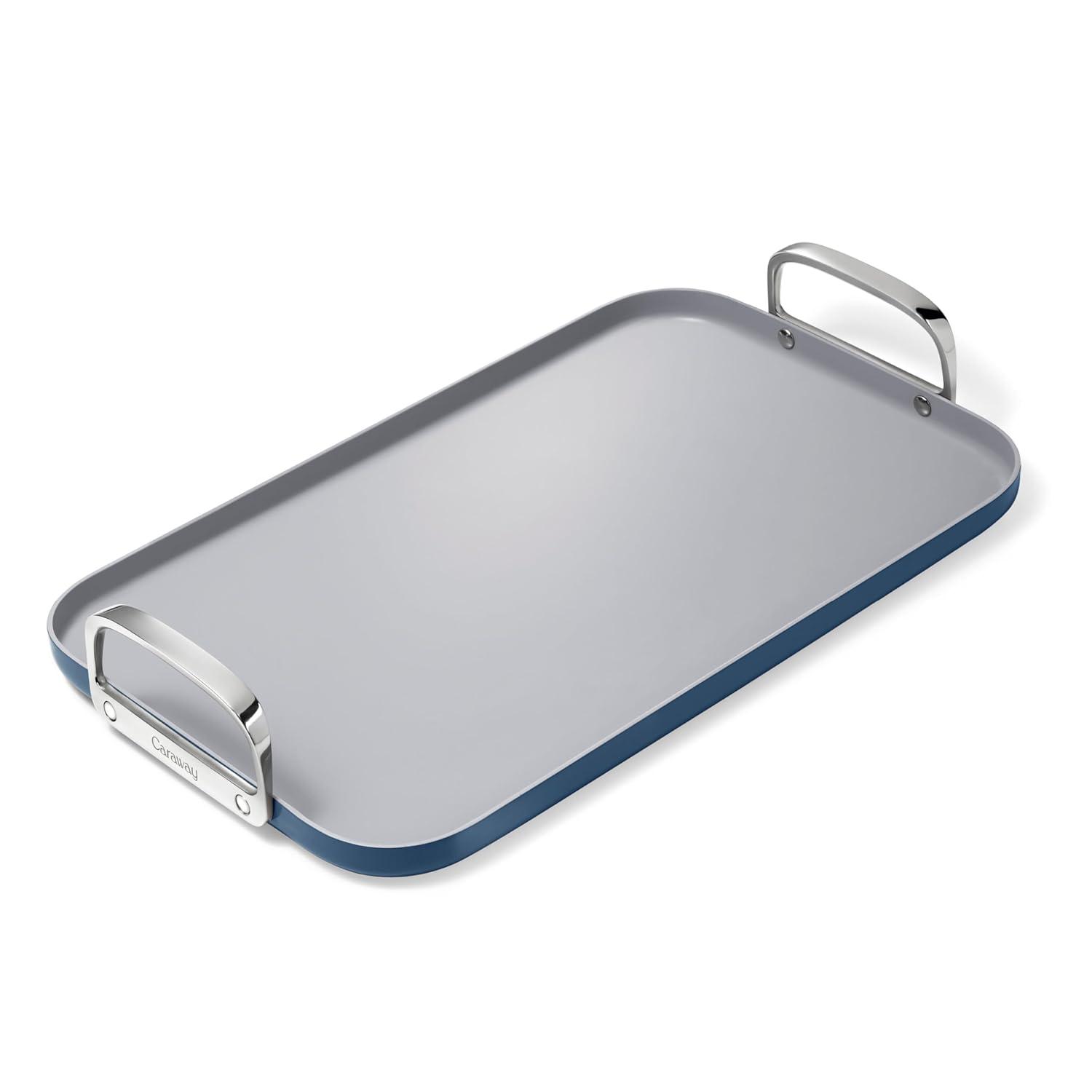 Caraway ® Navy Ceramic Non-Stick Double Burner Griddle