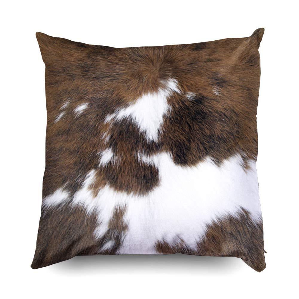 MAXAYA Pack Of 2 Throw Pillow Covers Christmas Cowhide Printing...