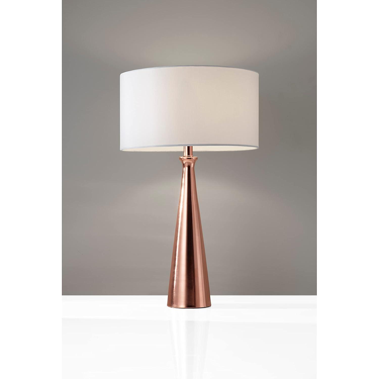 Adesso 1517-01 Linda 21.5" Table Lamp, Black, Smart Outlet Compatible