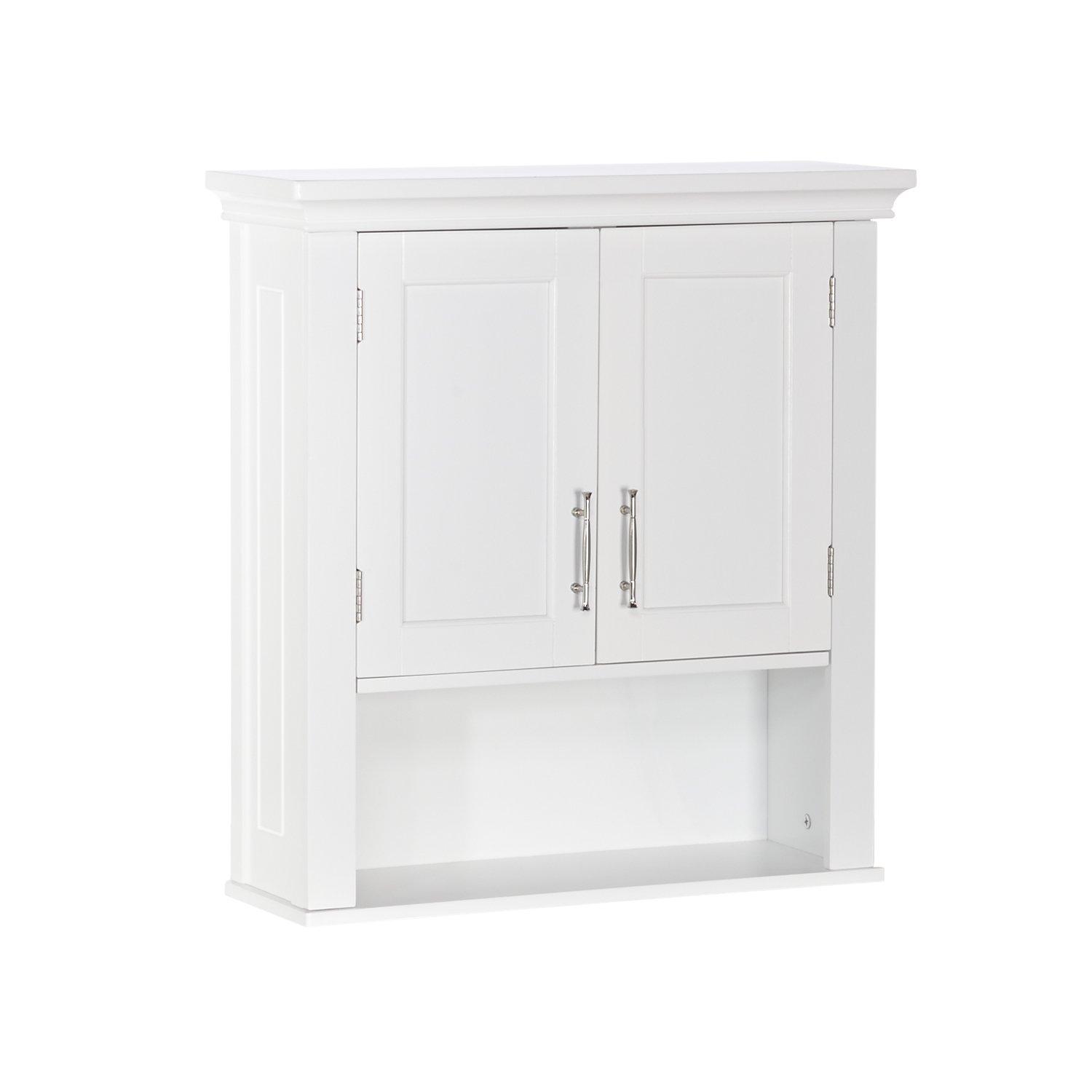 RiverRidge Home RiverRidge Somerset Two-Door Bathroom and Laundry Wall Mount Storage Medicine Cabinet with Open and Adjustable Shelf