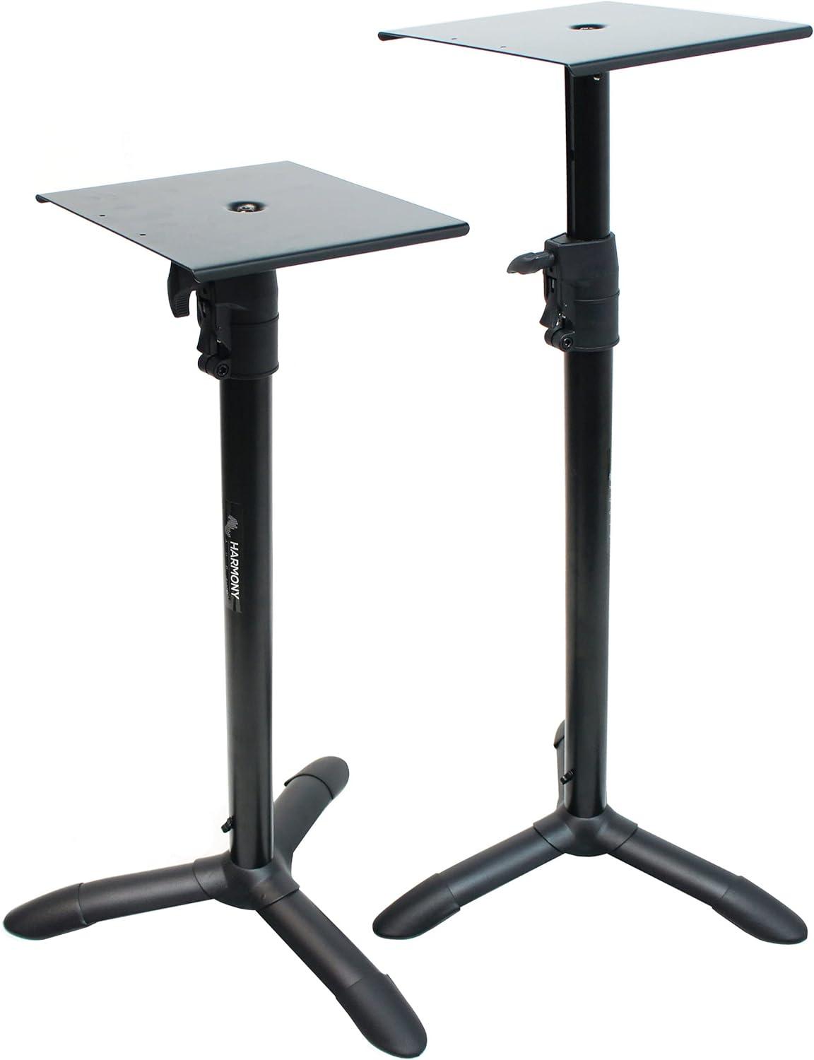 Harmony Audio HA-BKSPKS Home Studio Monitor Stands Bookshelf Speaker Stand Pair