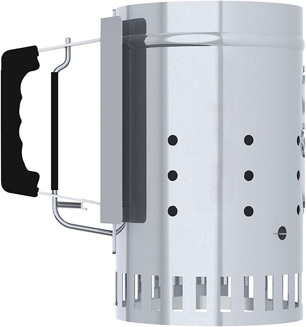 Char-Griller Charcoal Chimney Starter, 9586, Silver