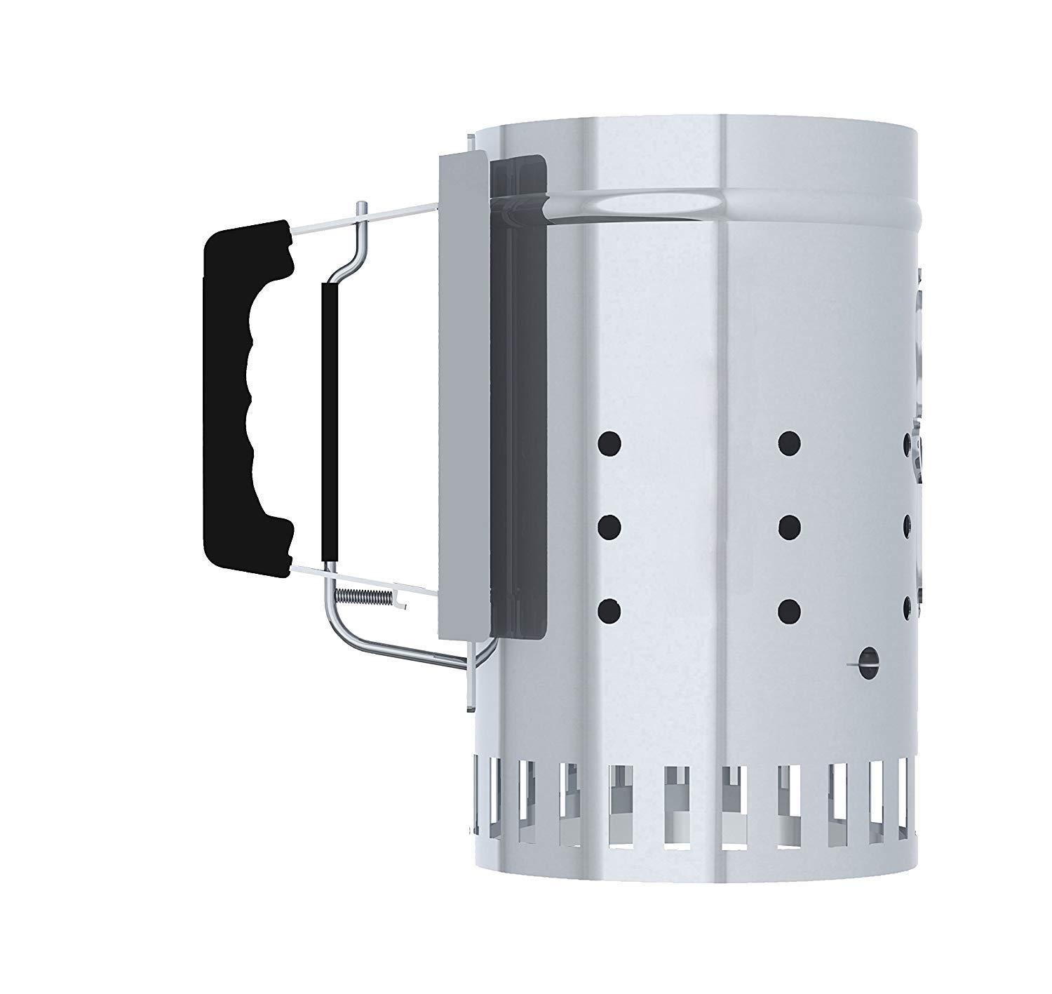 Char-Griller Charcoal Chimney Starter, 9586, Silver