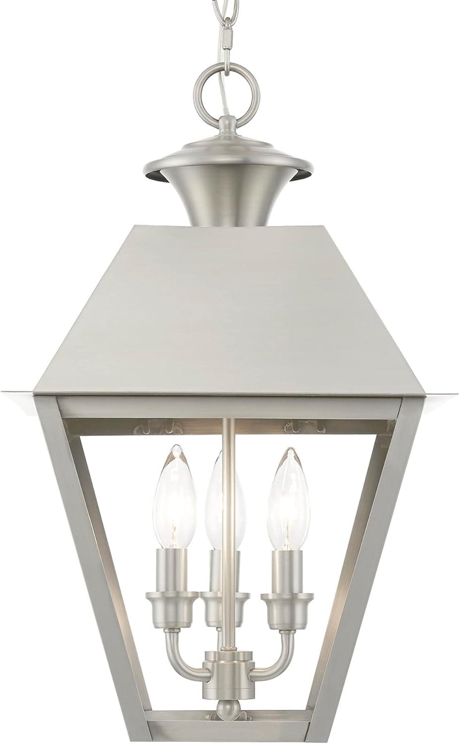 Livex Lighting Wentworth 3 - Light Pendant in  Brushed Nickel