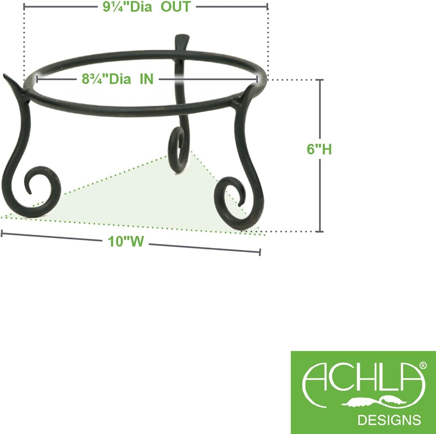 Black Wrought Iron 9.5" Short Plant Stand