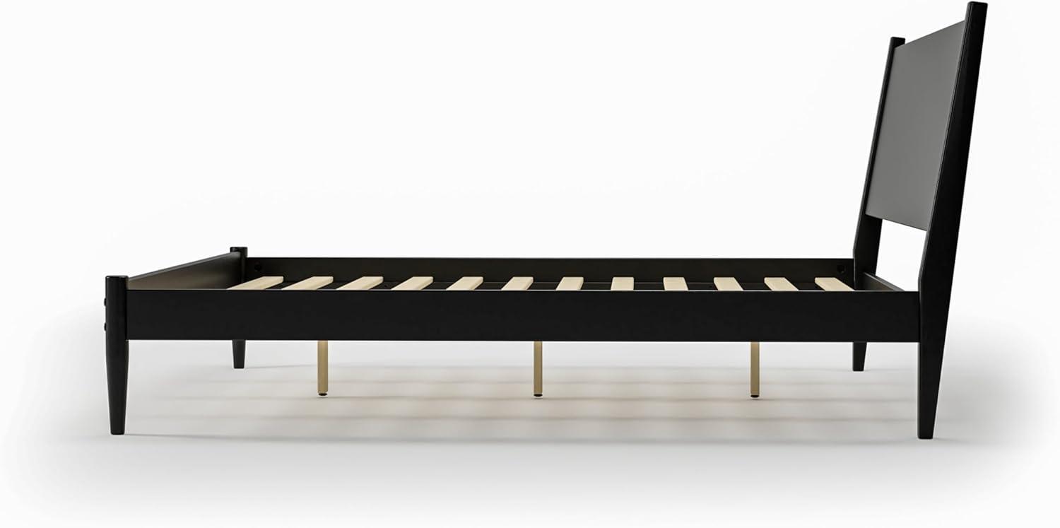 Mid-Century Panel Bed - King Size - Light Oak