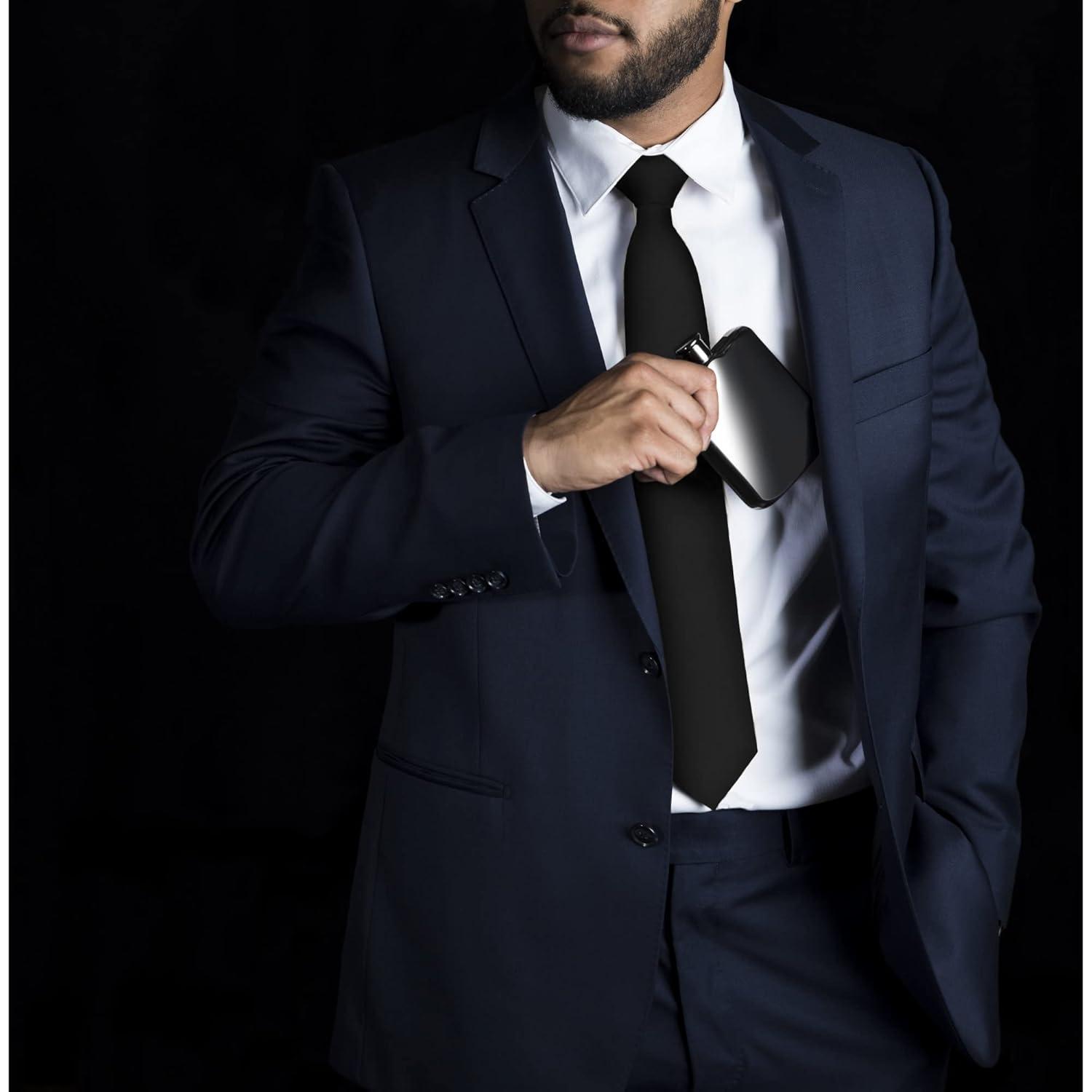 Viski Copper Flask, Stainless Steel Flask with Screw Top, Copper Plated Liquor Flask for Women and Men, 6 Ounces, Copper, Set of 1