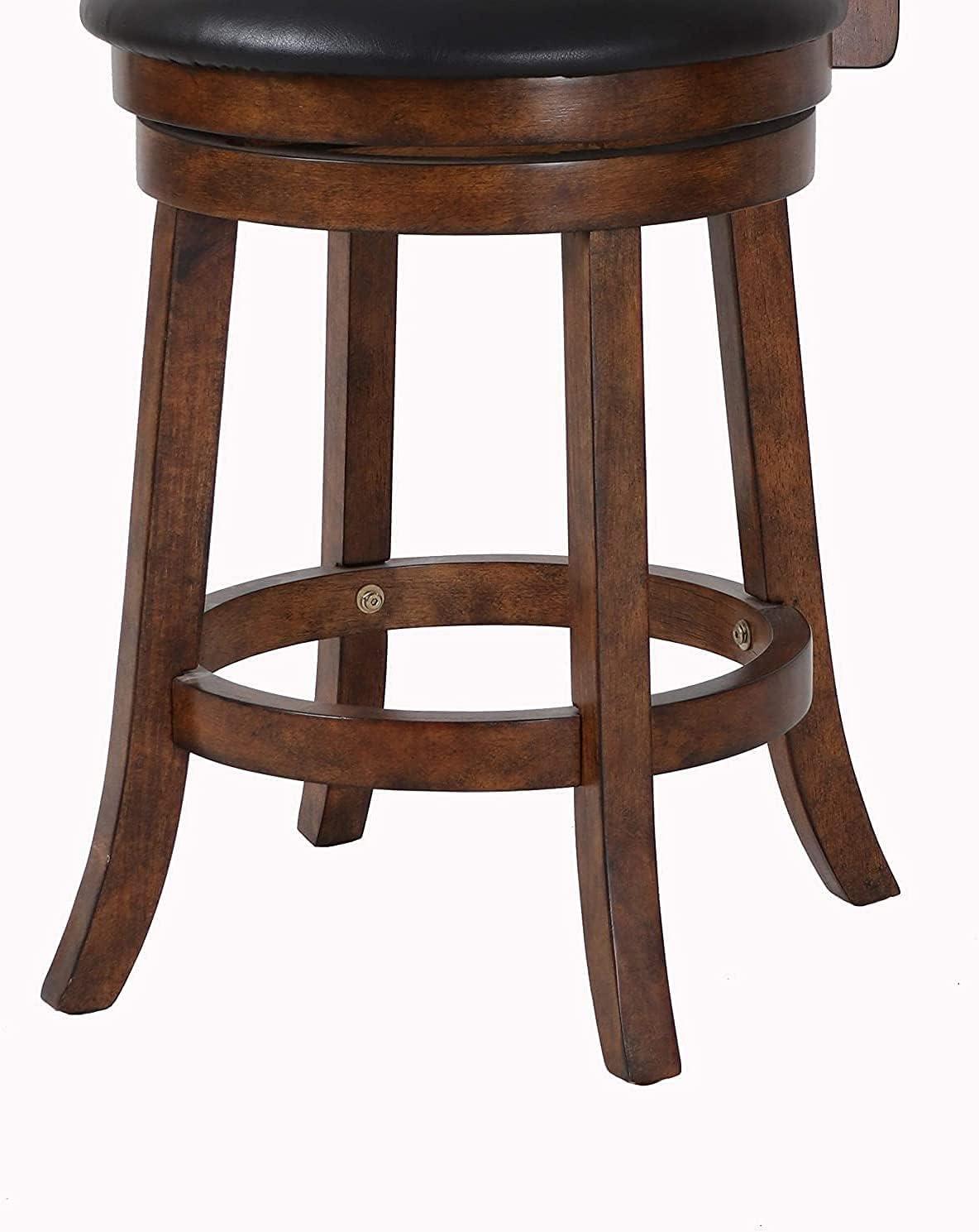 New Classic Furniture,Furniture Bristol 24" Solid Wood Counter Stool In Brown