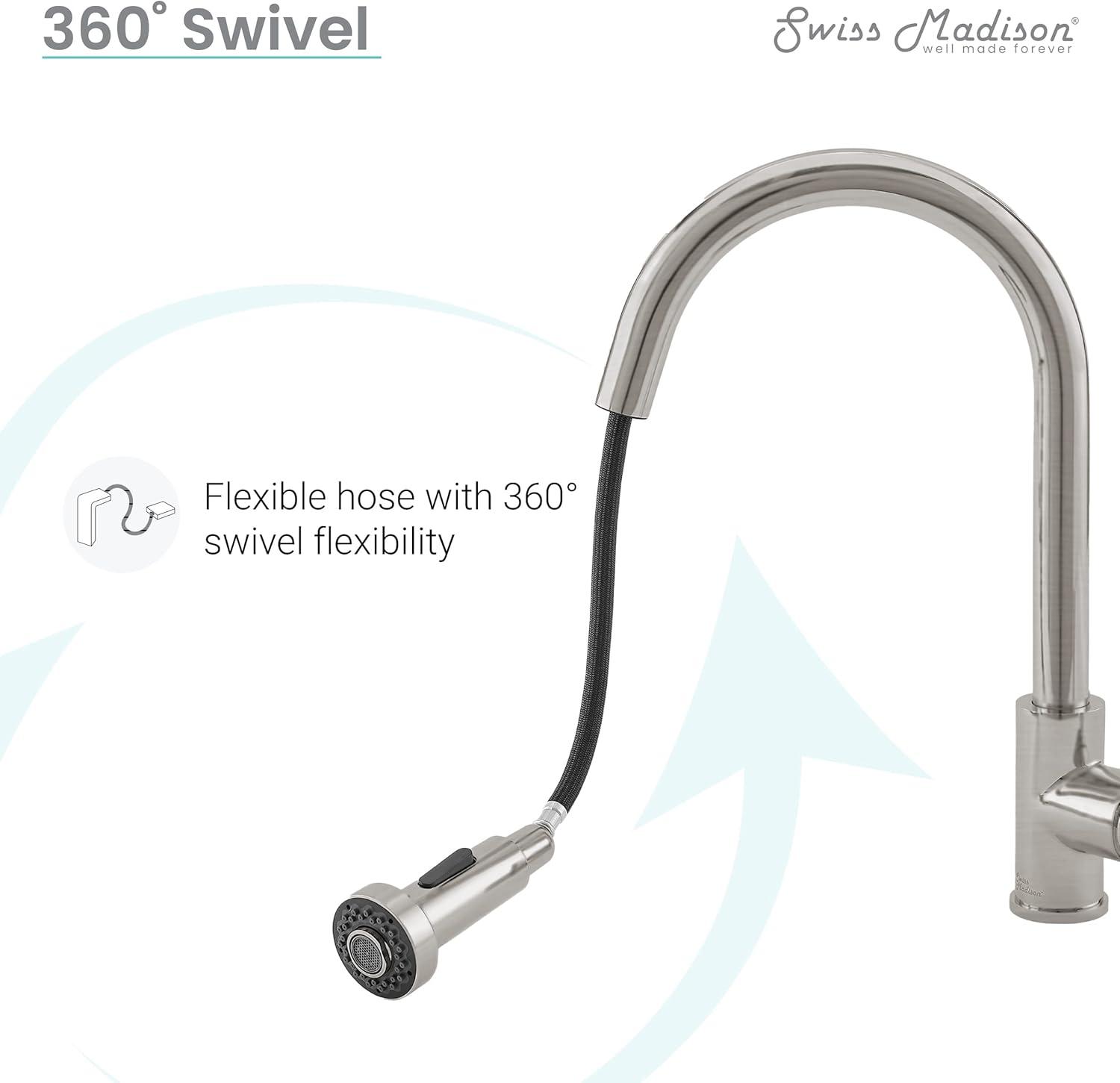 Nouvet Single Handle, Pull-Down Kitchen Faucet