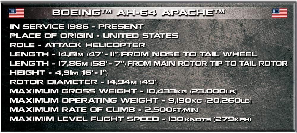COBI Armed Forces AH-64 Apache Helicopter