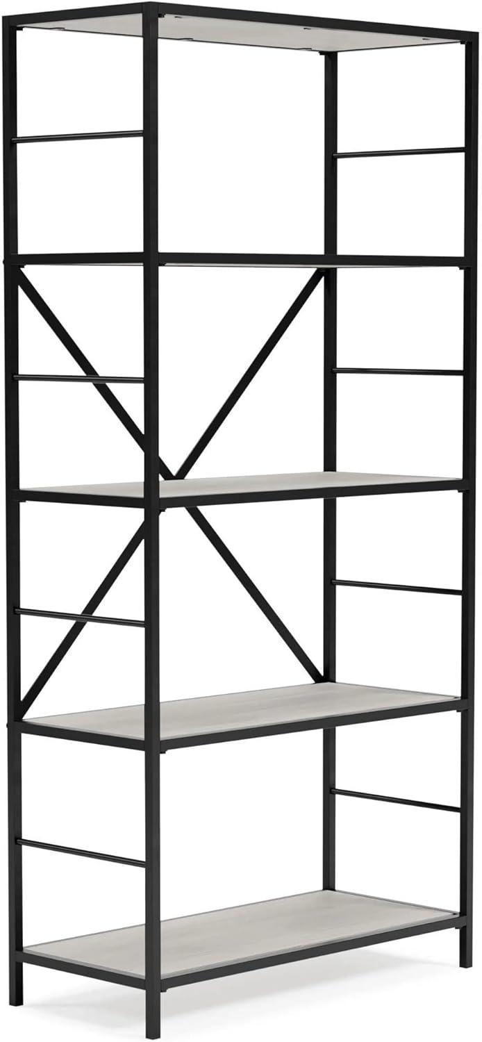 Signature Design by Ashley Casual Bayflynn Bookcase  White/Black