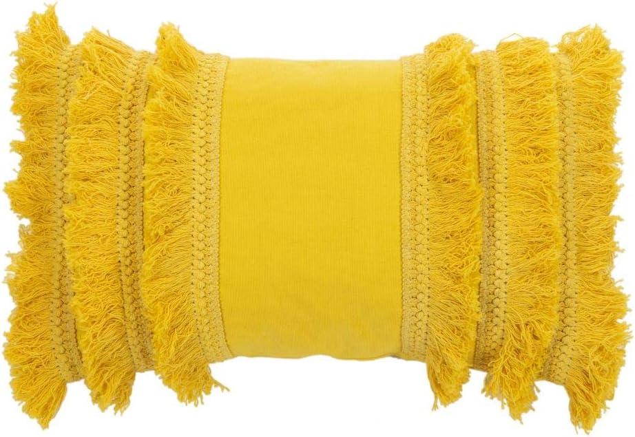 Hooda Fringed Cotton Throw Pillow