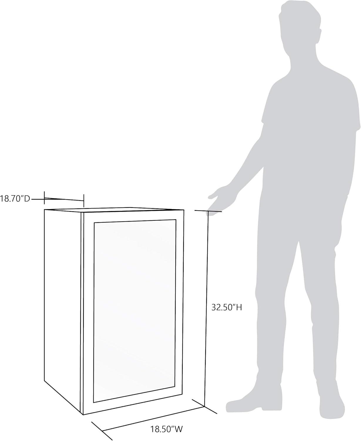 Newair Custom Designed Freestanding 126 Can Beer Fridge with SplitShelf