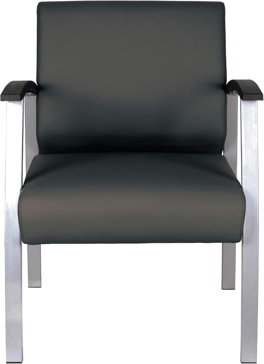Alera® Polyester/Polyester Blend Seat Lounge Chair with Metal Frame