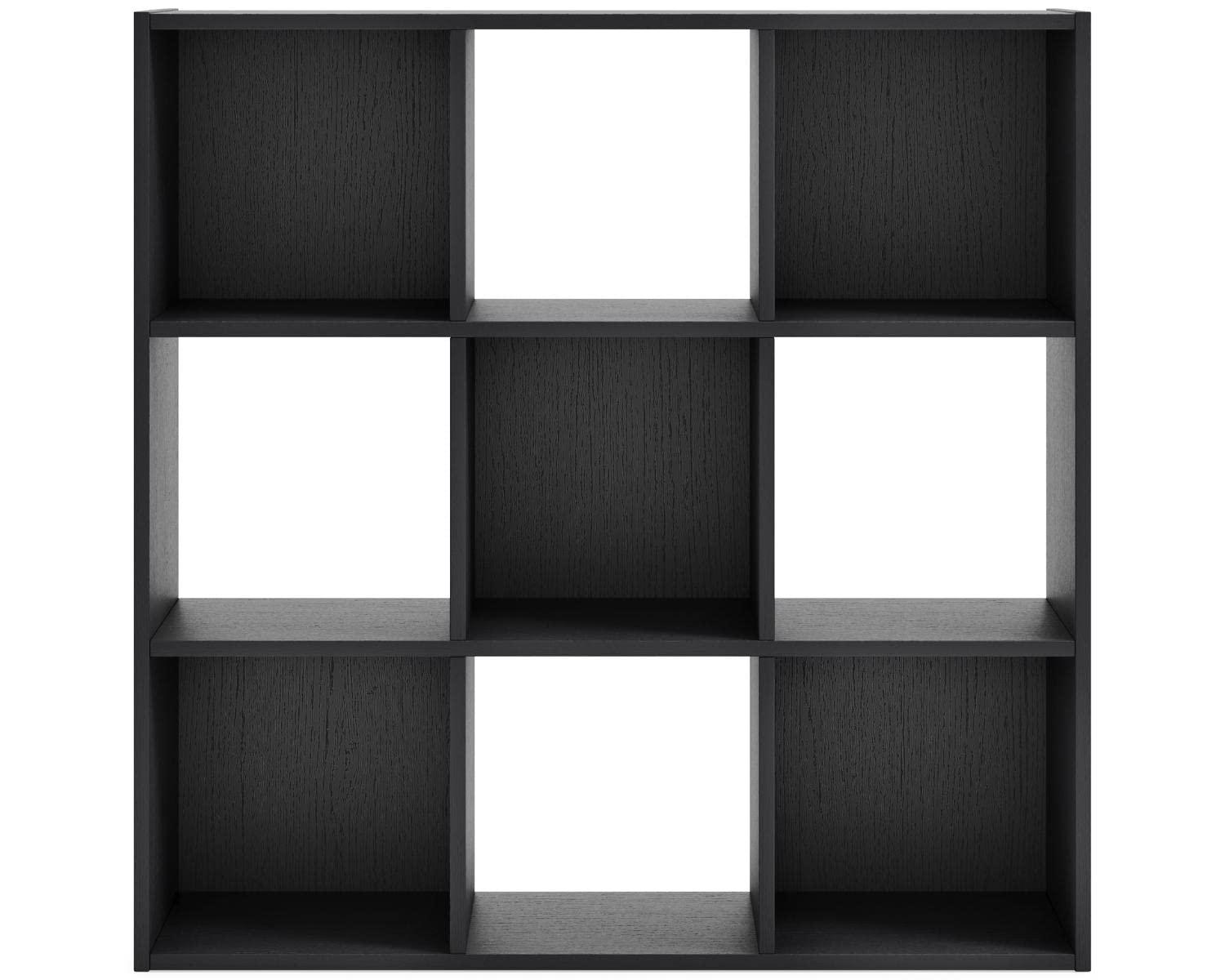 Langdrew Matte Black 9-Cube Contemporary Organizer
