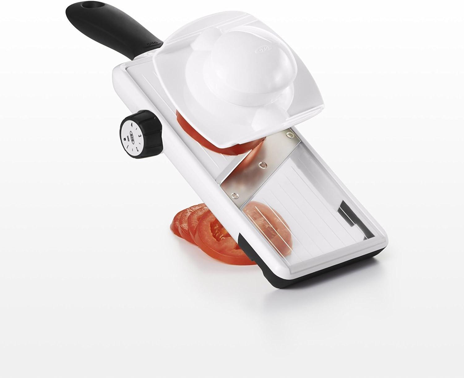 OXO Good Grips Large Adjustable Handheld Mandoline Slicer,White