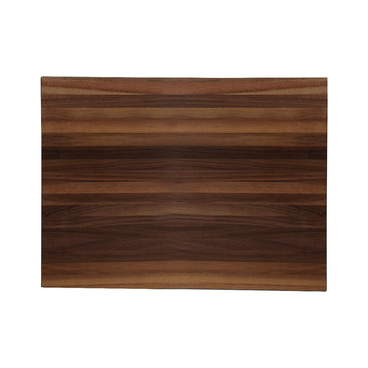 CONSDAN CONSDAN Cutting Board, Prefinished Butcher Block Cutting Board Solid Walnut Edge Grain Cutting Board