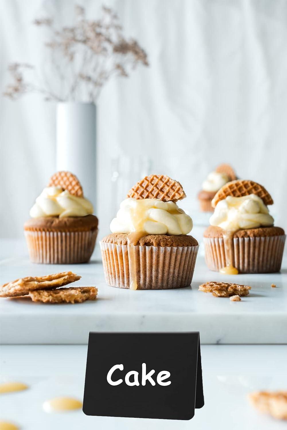 Food Labels for Party Buffet, 20PCS Reusable Reserved Table Signs