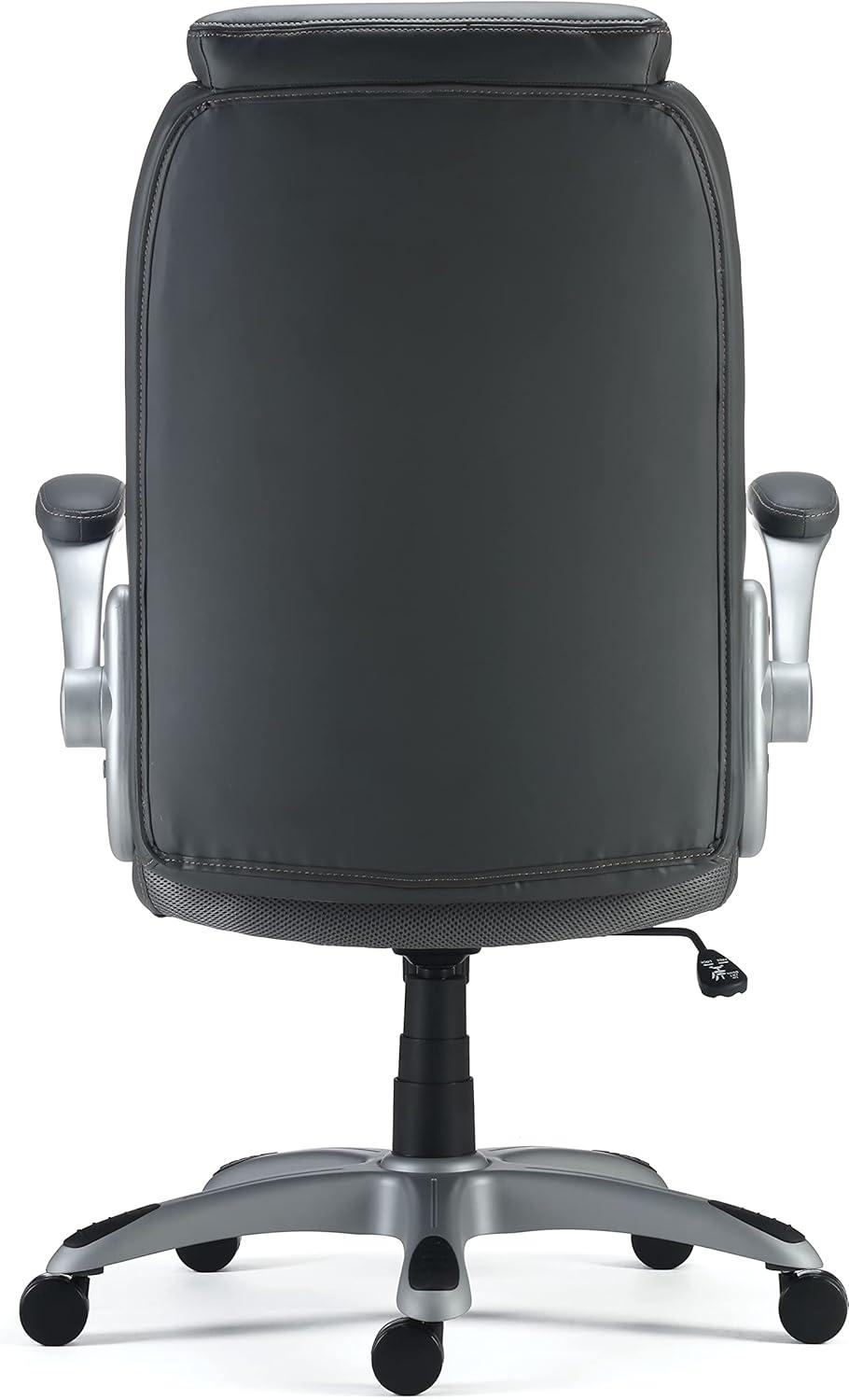 Staples Sorina Bonded Leather Chair Grey (53253)