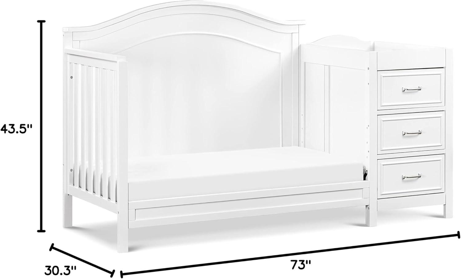 daVinci Charlie 4-in-1 Convertible Crib and Changer with Storage