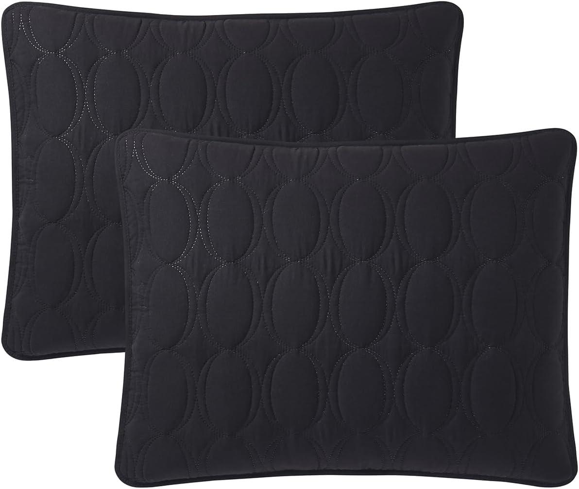 Nina Embossed Basketweave Quilt Set