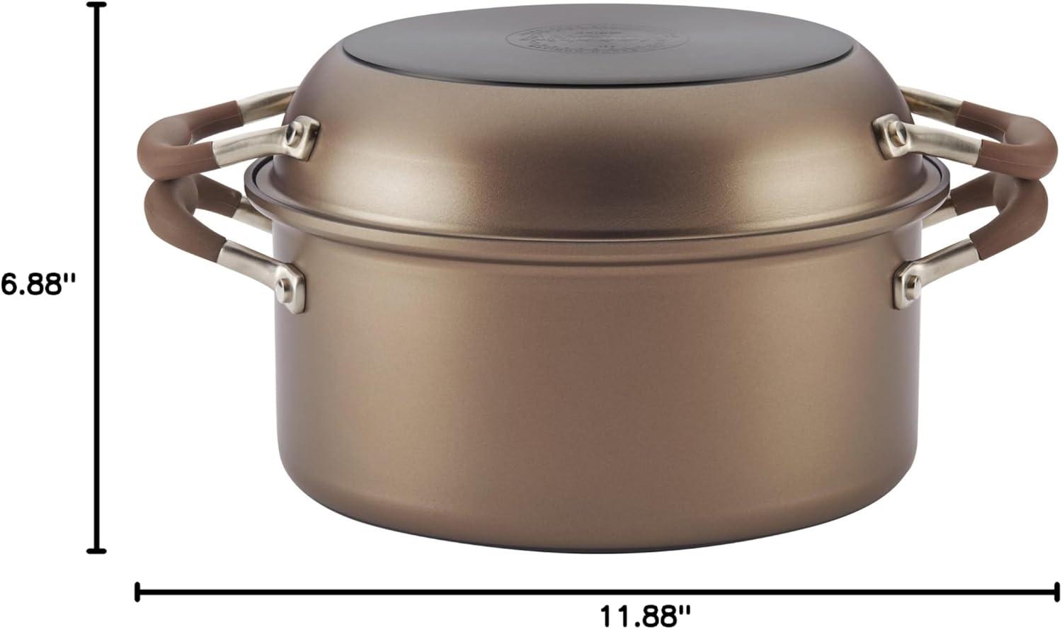 Bronze 5-Quart Aluminum Non-stick Dutch Oven with Lid